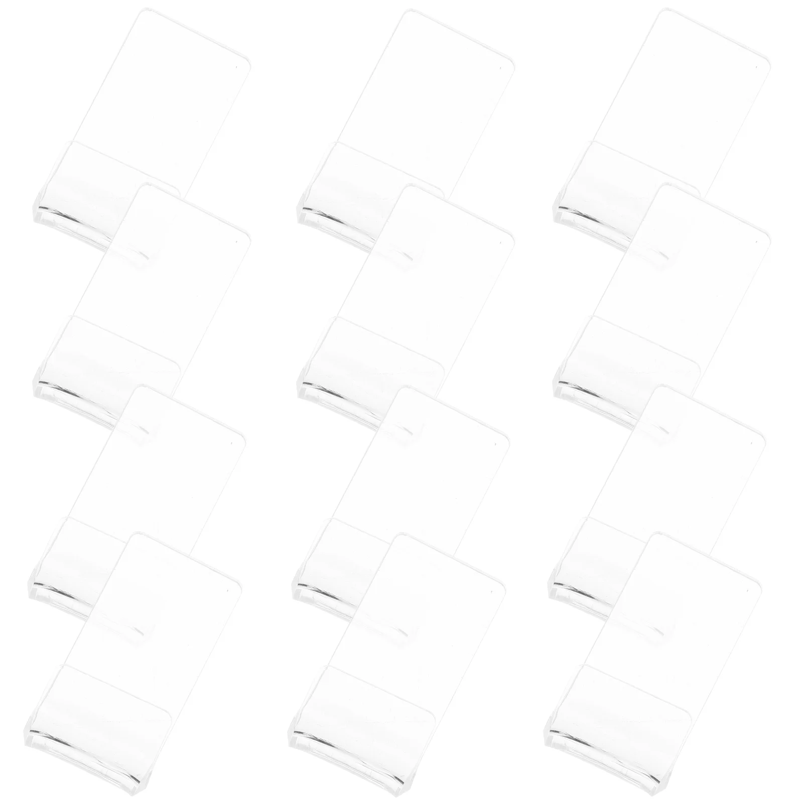 

12 Pcs Acrylic Record Mount CD Storage ganizer Vinyl Holder Picture Frame Black Cover Albums Decor