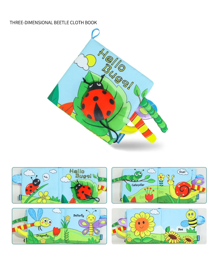 3D-puzzel Babydoekboek Vroegschoolse educatie Speelgoed Interactief leren Plezier