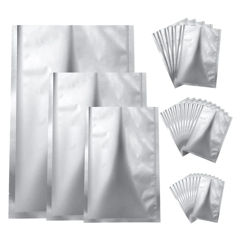 

25 Pieces 3 Sizes Mylar Aluminum Foil Bags,Foil Flat Heat Sealing Bags Storage Bags Pouch For Food Coffee Tea Beans