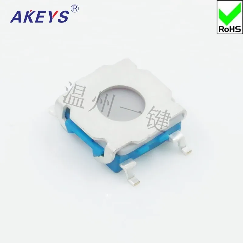 10pcs TS-I031 Tact Switch 4 Foot Patch 7.2*7.2*2.7 Film Conductive Silicone Press Connector