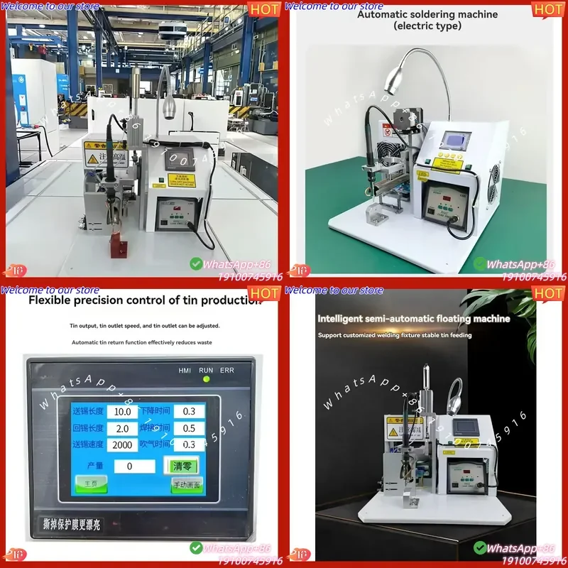 2026CE Semi Automatic Cable Soldering Machine for Audio Line DC Connector with Stripping Welding & Extruding Features