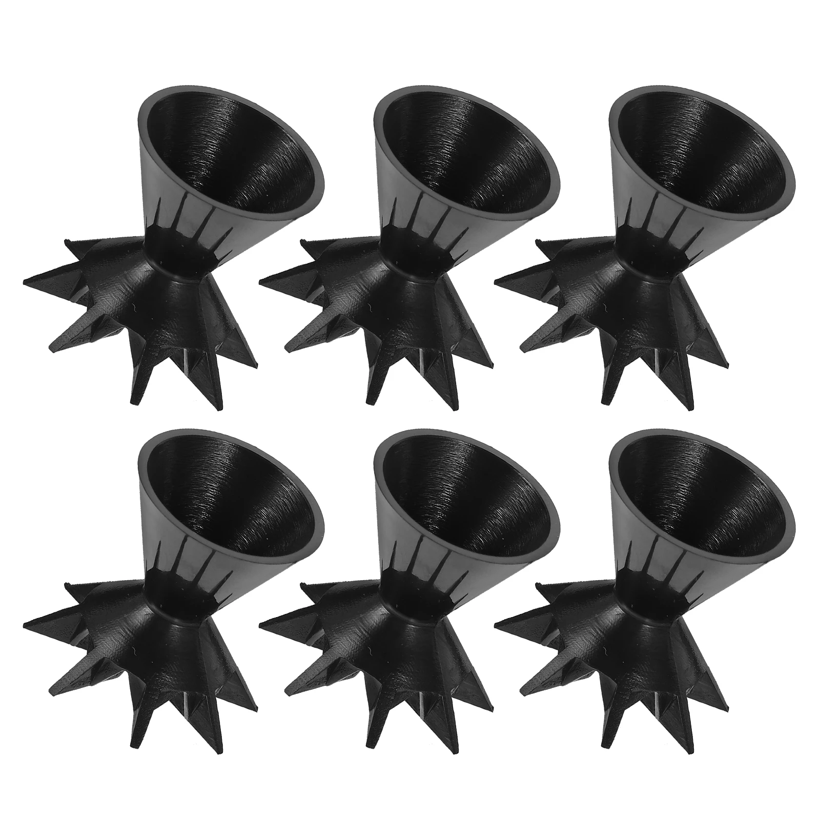 

6pcs 3 White Silicone Funnel Cups Pouring Mixing Resin Supplies Easy Clean Reusable Tools For Artists Students Painting