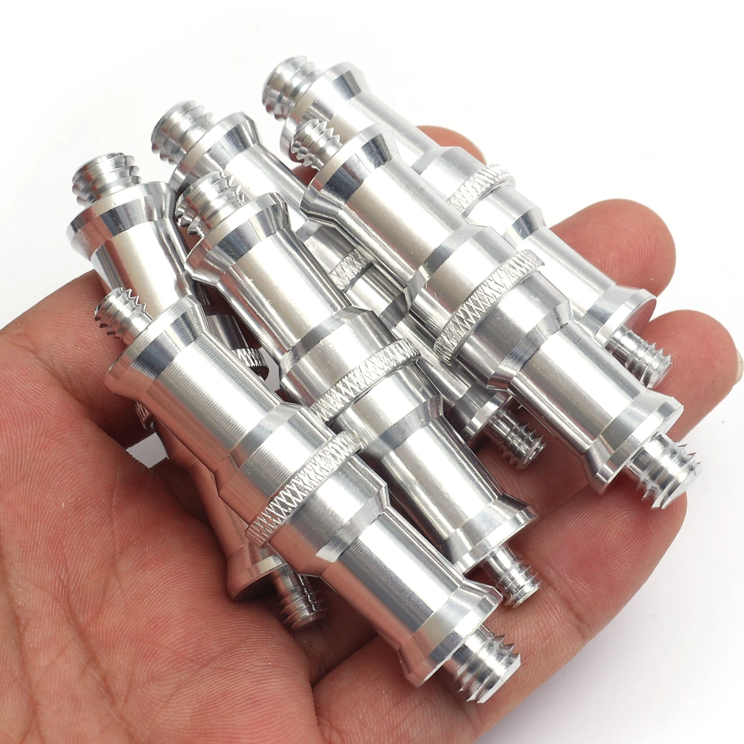 Image of Standard 1/4 zu 3/8 Zoll Metall-Gewindeadapter (Männlich zu Männlich) für Blitzhalter und Lichtstativ
