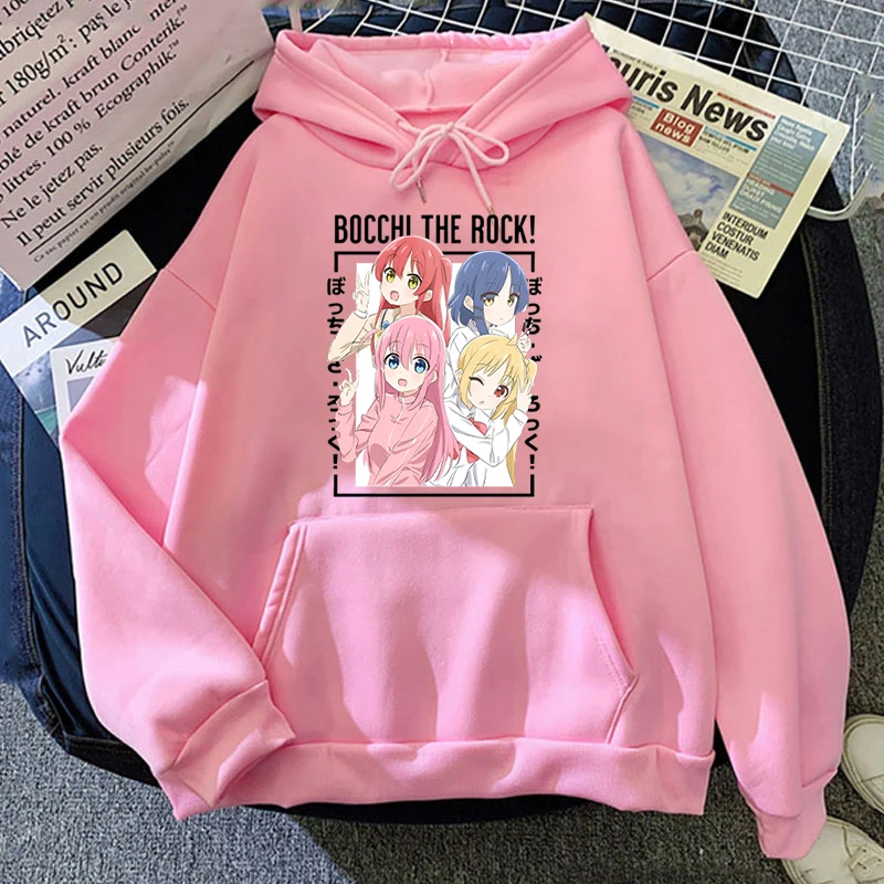 New Fashion Autumn And Winter Sweatshirts Anime Bocchi The Rock Funny Hoodies Personalized Sweater For Women Men