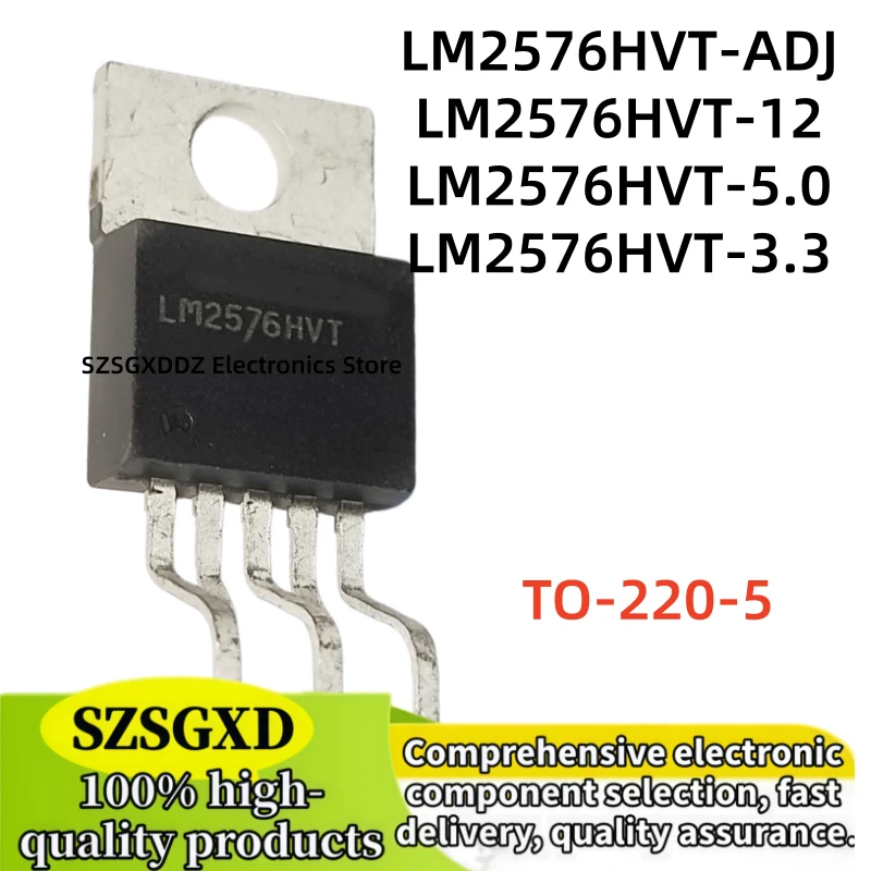 10-20-30Uds 100% new LM2576HVT-ADJ LM2576HVT-12 TO-220-5 LM2576HVT-5.0 LM2576HVT-3.3 TO220-5