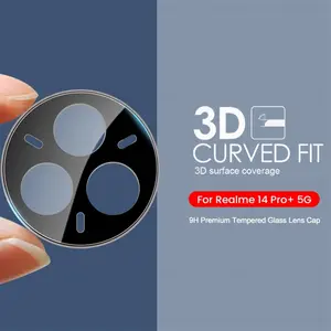 Bilashmart 3 1 Back Camera Protector Cap Realme 14 Pro+ Pro Plus 5G 3D Curved Tempered Glass Lens Film On Realme14Pro Realme14Pro+