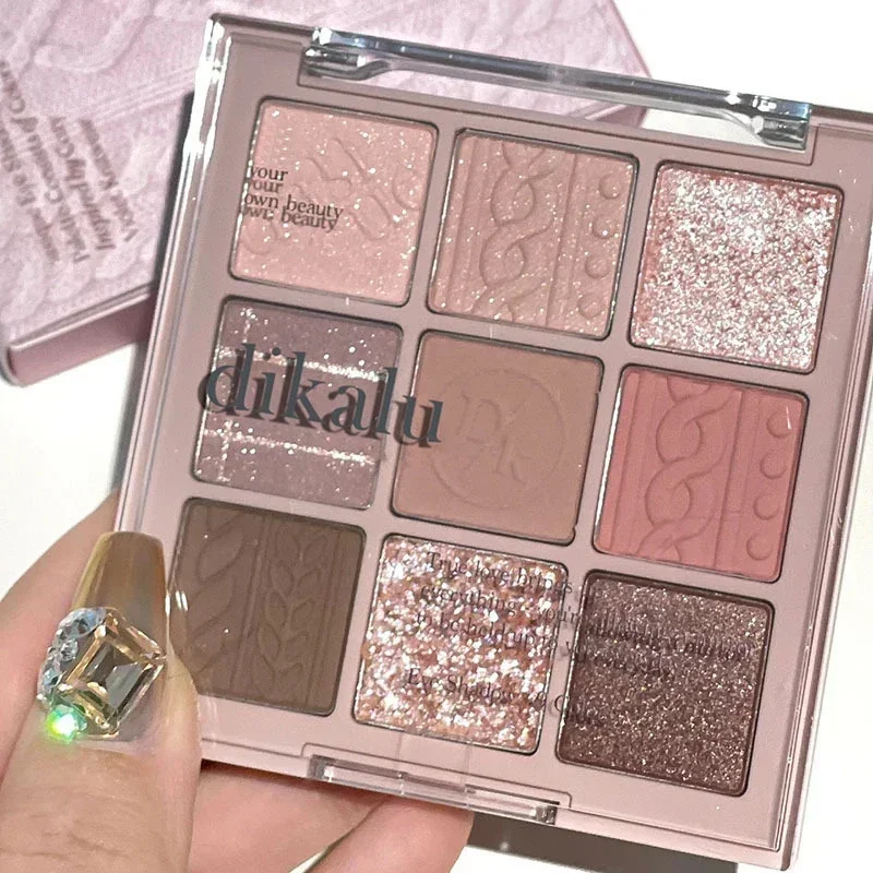 9 Colors Eyeshadow Palette Cheap Female Makeup Shadows for Eye Shinny Pigment Eyeshadow Cosmetic Makeup New Beauty Wholesale