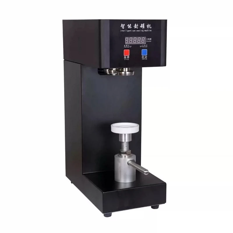 Cans Sealer Drink Bottle Sealer Can Seal Machine for 330ml/500ml/650ml 55mm PET Bottle Milk Tea/Coffee Can Sealer