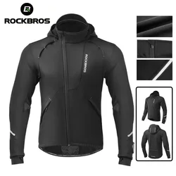 ROCKBROS giacca da bicicletta abbigliamento da ciclismo invernale in pile termico manica lunga ciclismo abbigliamento da bici scaldino abbigliamento sportivo antivento