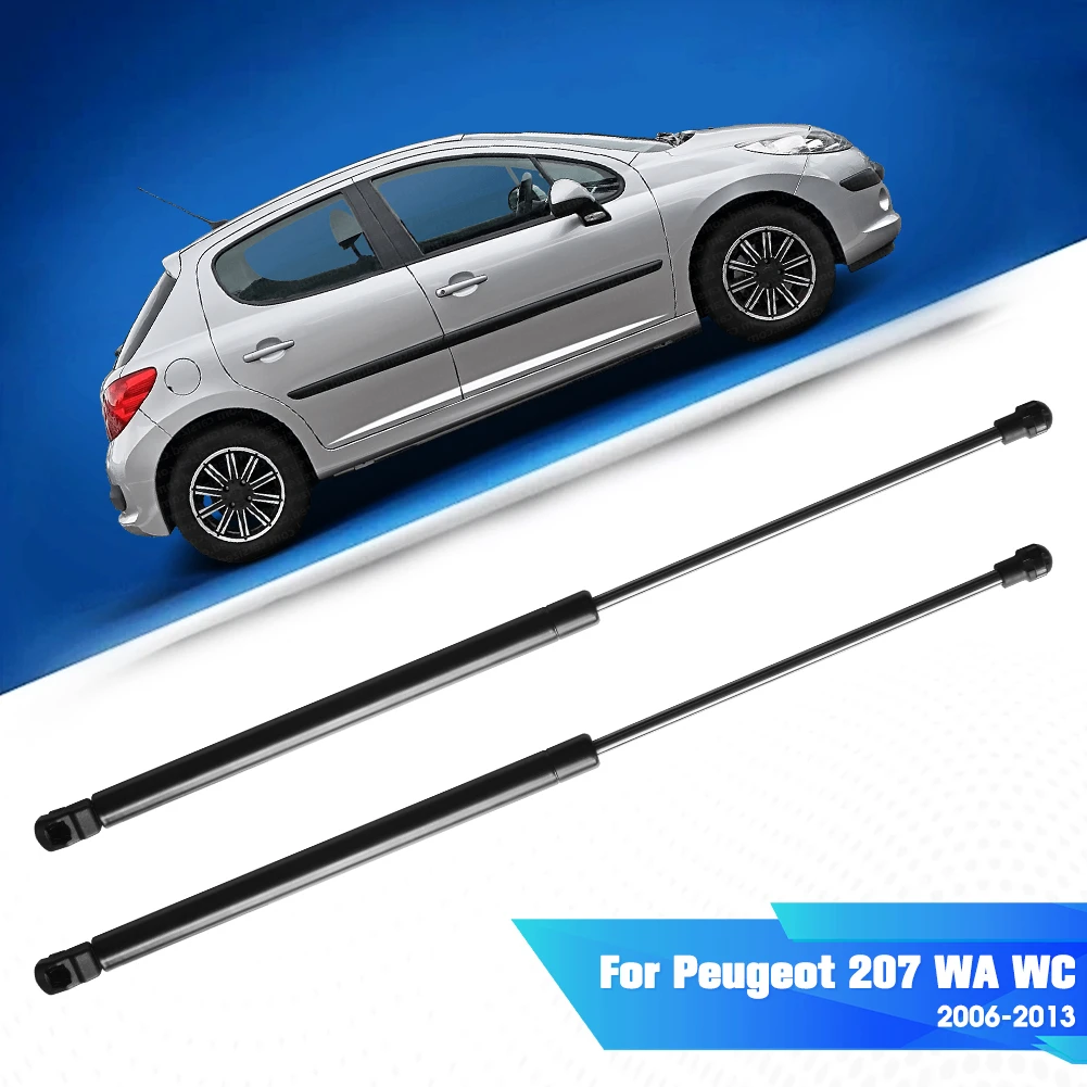2 Stück für Peugeot 207 WA WC 2006–2013, Gasdruckfedern für Kofferraum-Heckklappe – Hebestützen mit Federn – ersetzt OEM 8731.W0 – Detail 1
