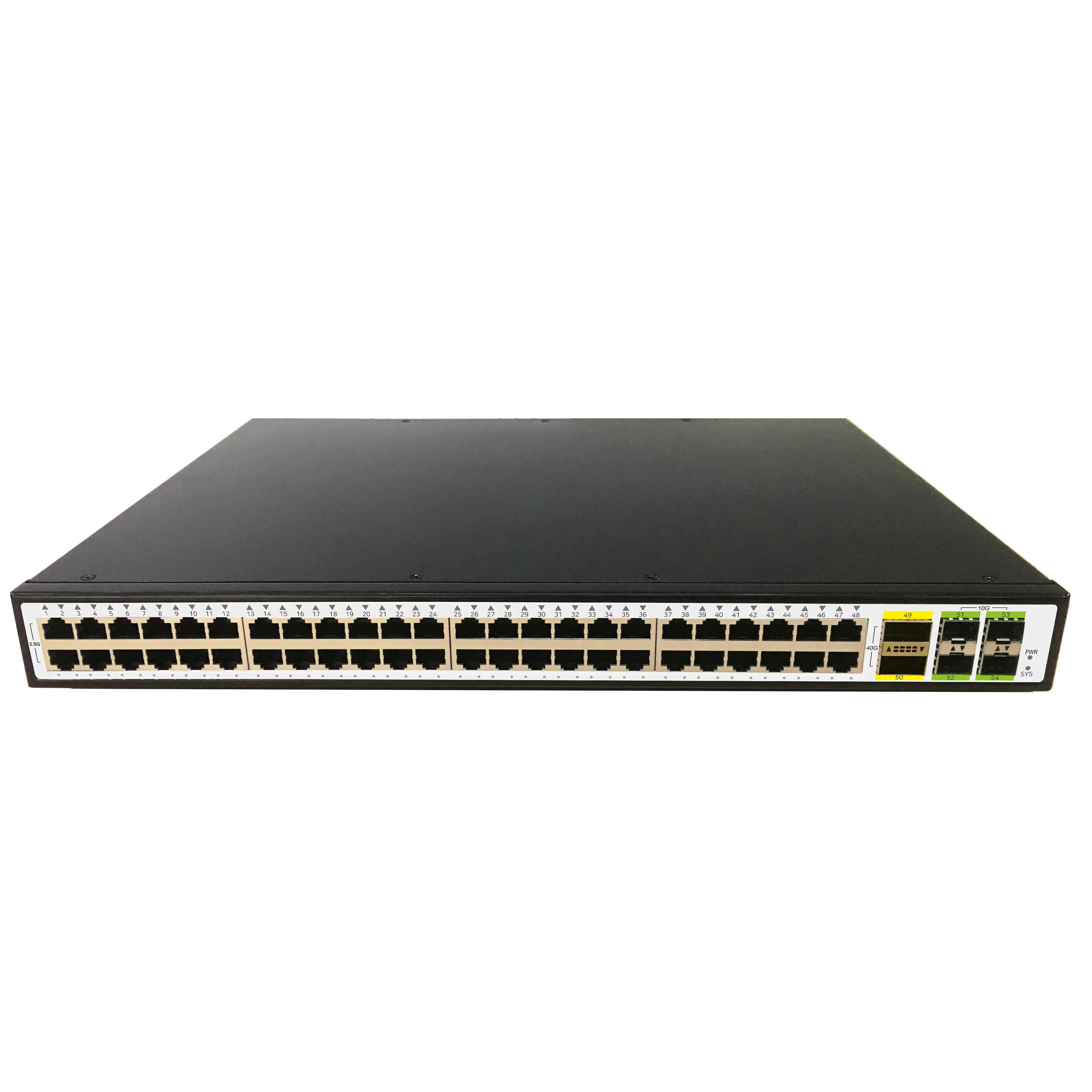 

OEM ODM 48 гигабитный порт 3-ядерный коммутатор Ethernet Enterprise 2,5G PoE + сетевой коммутатор