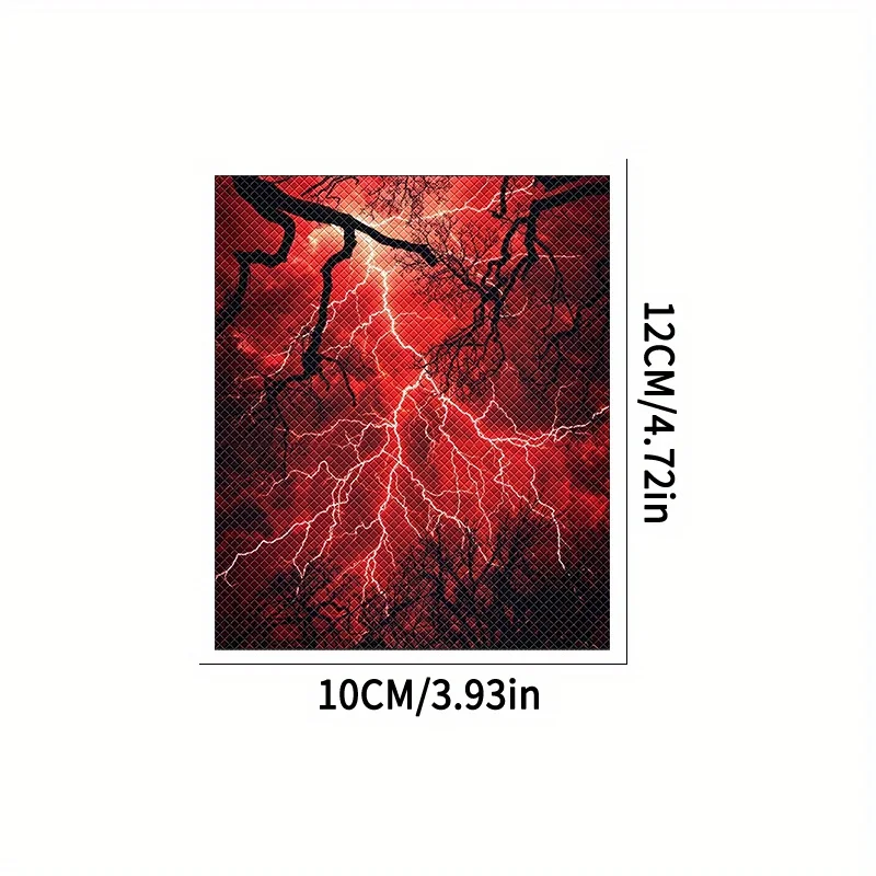 2Pcs Gothic Lightning Tree Handlebar Vinyl Stickers, Waterproof Decals for Motorcycle Bicycle DIY Handle Modification