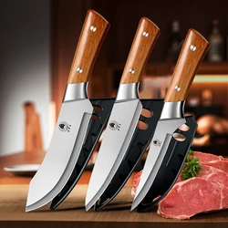 Fine meat cleaver, butcher knife, boning knife, meat cleaver, with knife set, commercial boning knife