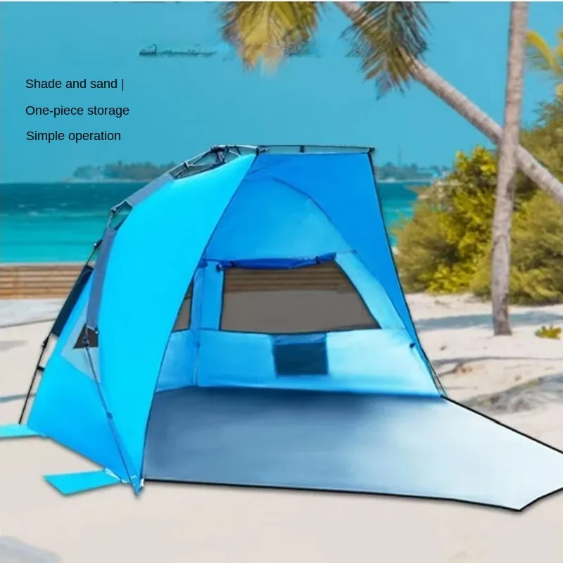 

3 4 Person Instant Pop Up Beach Tent for Camping Fishing Outdoor Sun Shelter Easy Setup Portable Travel