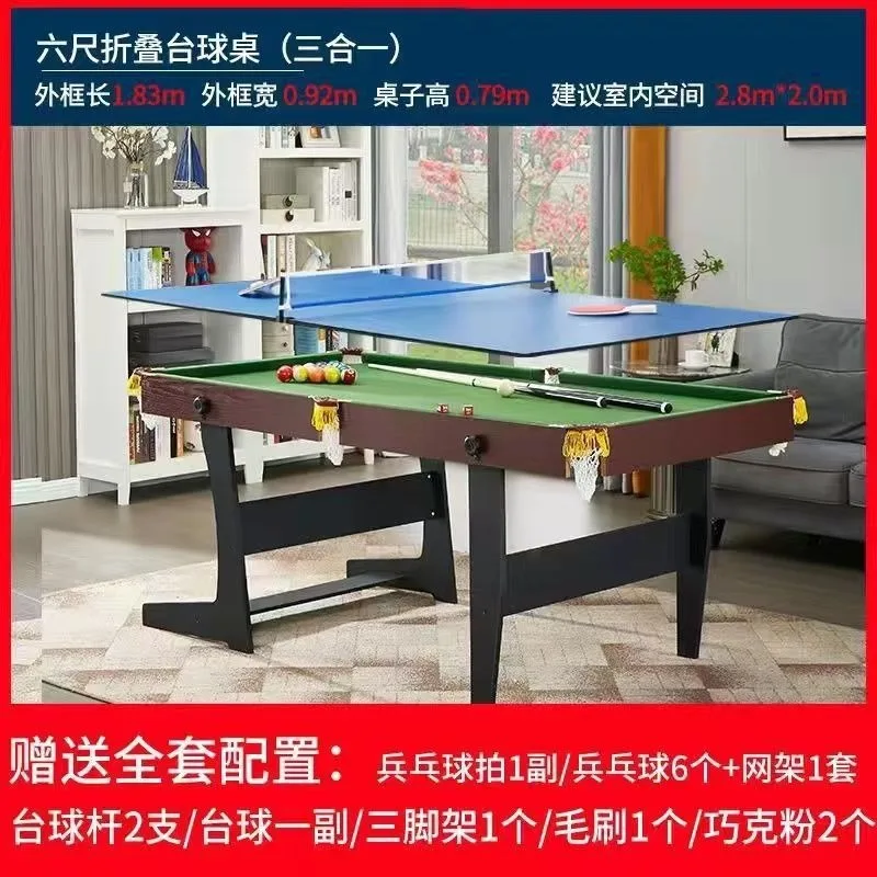 Table de billard pliante pour enfants, billard standard