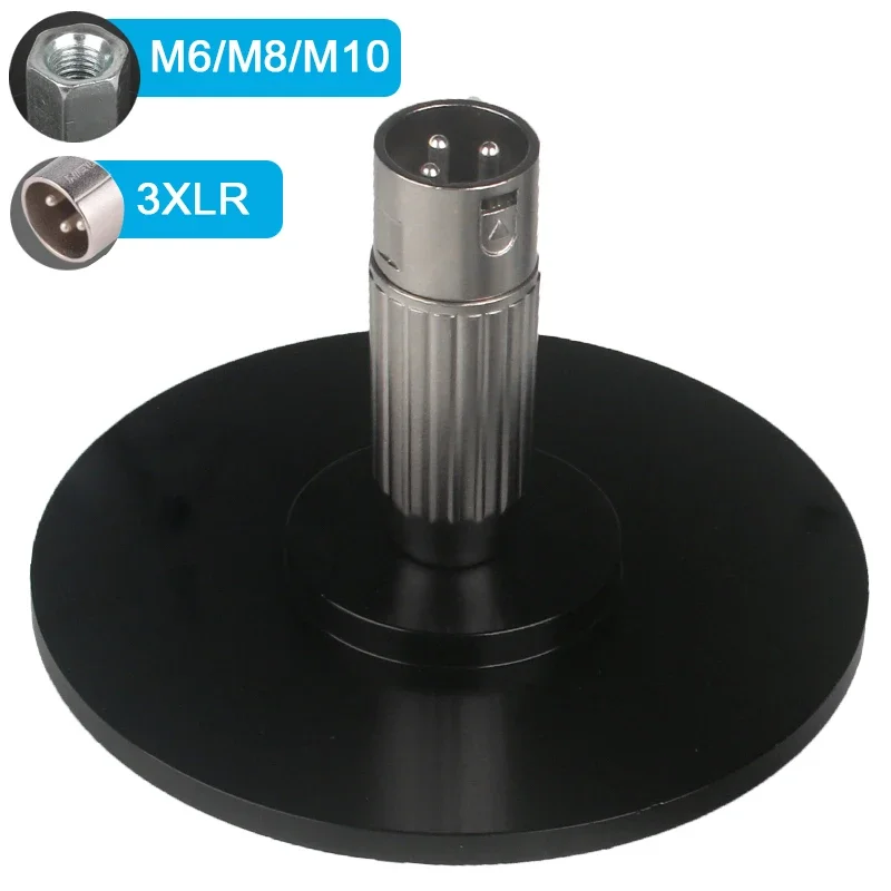 Black Suction Cup Adapter with M6/M8/M10/3XLR Connector for Telescopic Linear Actuator Reciprocating Device Attachments Parts