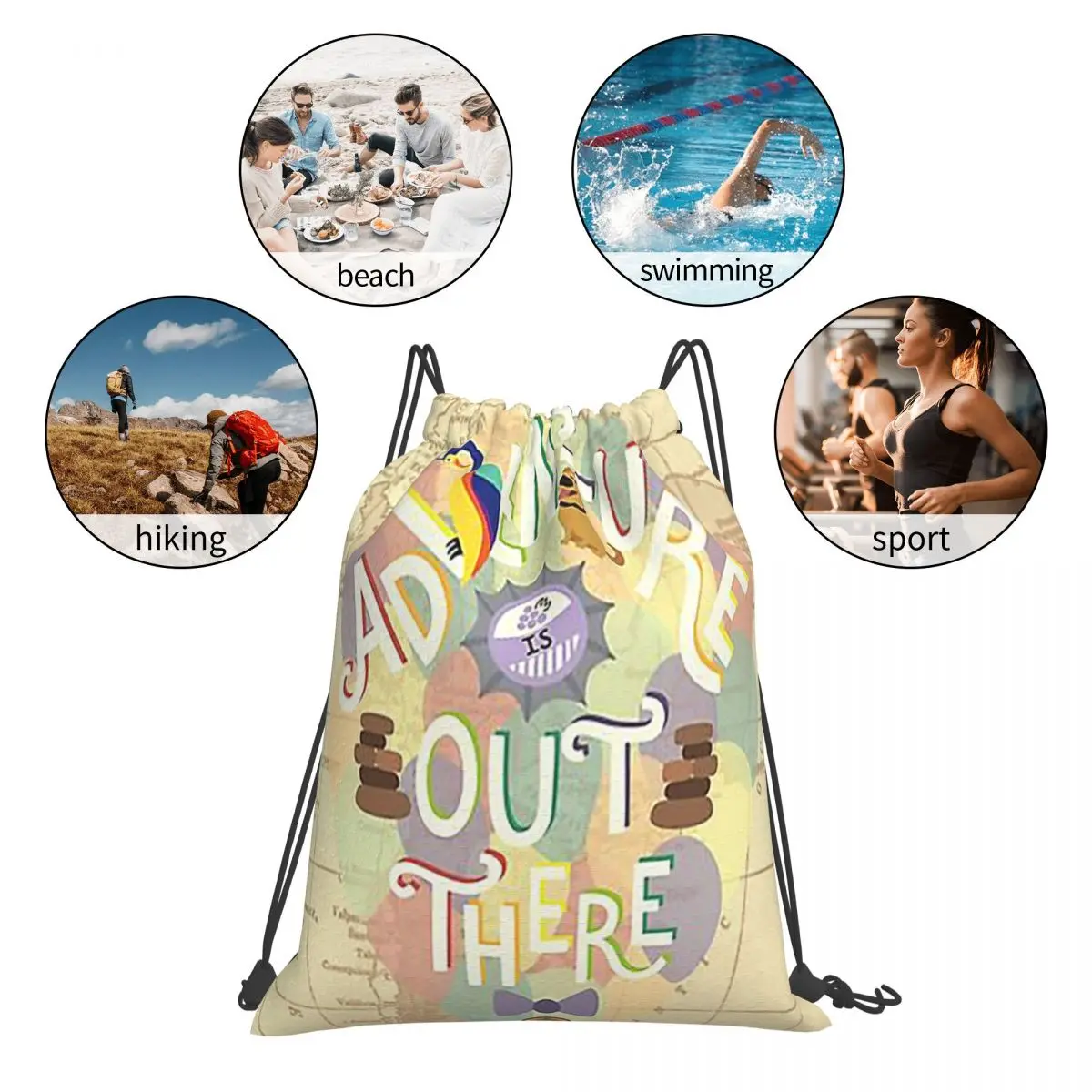 Up - Adventure Is Out There حقائب ظهر كاجوال محمولة برباط وحقائب رياضية وحقائب كتب لطلاب السفر