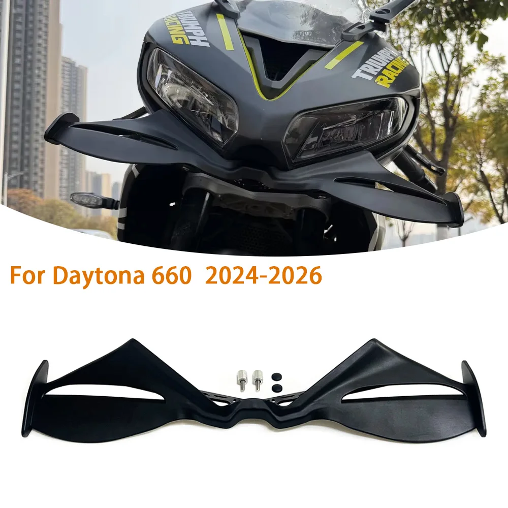 

Motorcycle Modification For Triumph Daytona 660 2024 2025 2026 Down force Front Spoiler Naked Aerodynamic Fairing Winglet Kit