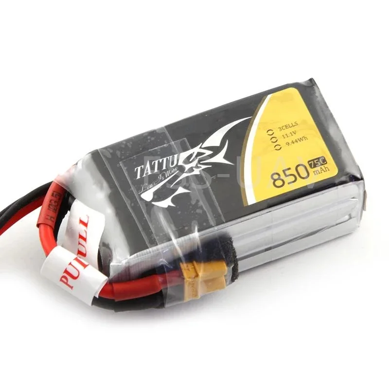 ACE Tattu LiPo Rechargeable Battery Lipo 3S 4S 850mAh 75C 45C1P for RC FPV Racing Drone Quadcopter