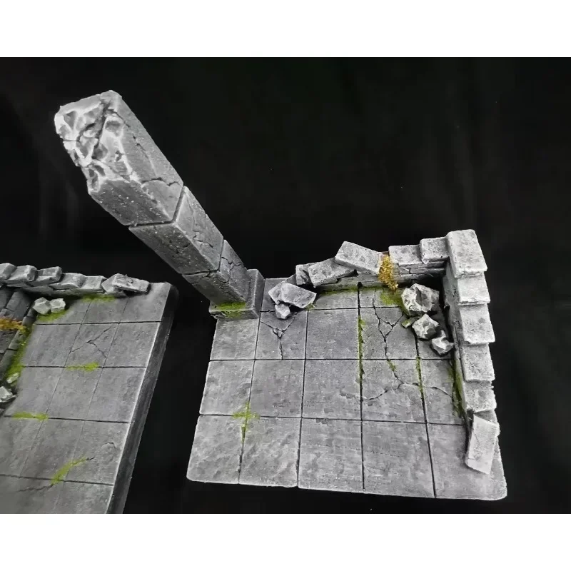 Saint Seiya Myth Cloth Knight Gold The Gold Zodiac Dostosowana scena Altar Booth Anime Figurka akcji Ozdoby z żywicy w magazynie