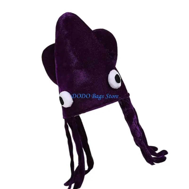 قبعة الحبار الإبداعية قبعة غطاء الرأس الإبداعية لحدث مهرجان الحفلات التنكرية