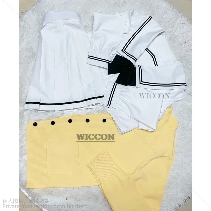 SN88 Anime You and ME and Her: A Love Story Muko Aoi MIYUKI Cosplay Costume Girl Shirt Skirt Sweater JK Uniform Halloween Co%#2@