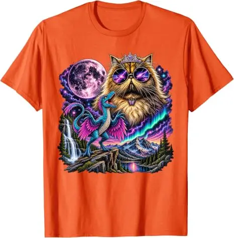 Das ist eine Skandalöse Sache Lustiges Prinzessinnen-Katzen-Dinosaurier-Donut-Meme-T-Shirt Y2k Katzenliebhaber Neuheitsgeschenk Niedliches Kätzchen-Grafik-Bekleidungs-T-Shirt – Detail 14