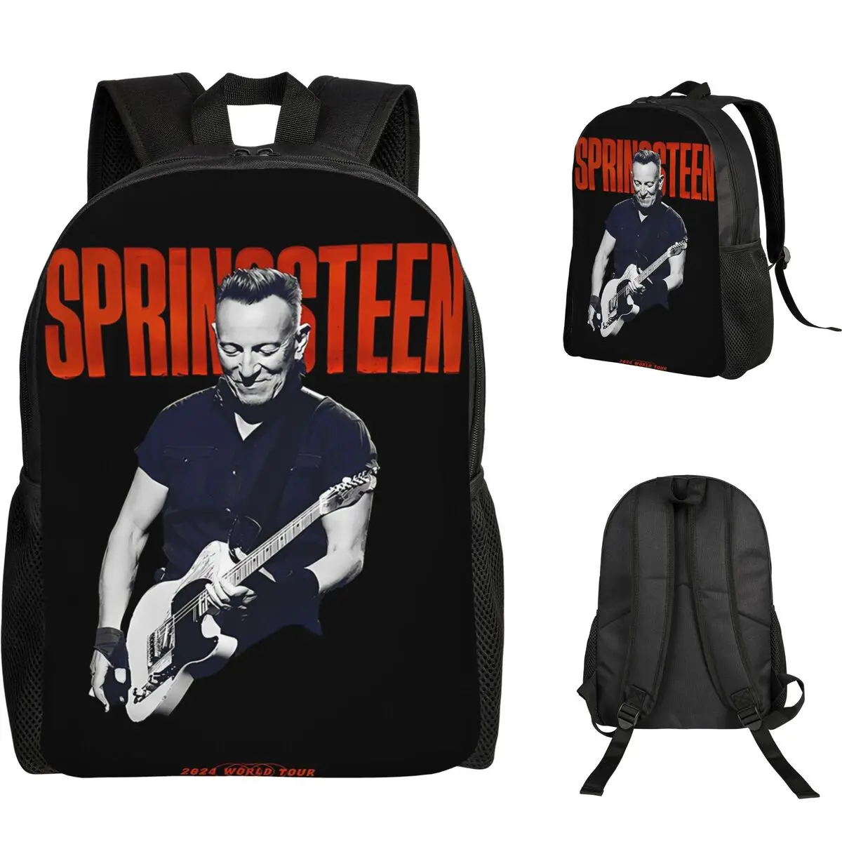 

Bruce Springsteen Student Backpack School Bag Hiking Travel Daypack for Boys Girls Fashion Bookbag Shoulder Bags