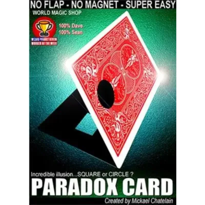 

Paradox Card (Red or Blue) by Mickael Chatelain,Card Magic Tricks Close Up Stage Illusion Props Mentalism Magician Toys Magia