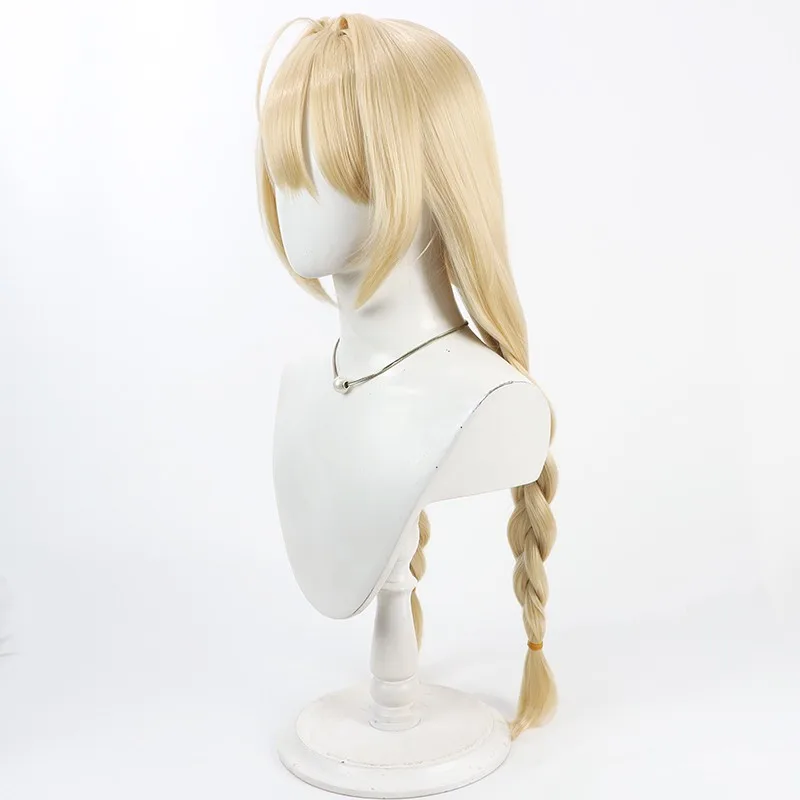 أنيمي لعبة كلوستر شعر مستعار تأثيري ذيل حصان مزدوج الاصطناعية ألياف مقاومة للحرارة الشعر هالوين كرنفال حفلة الدعامة للنساء الفتيات