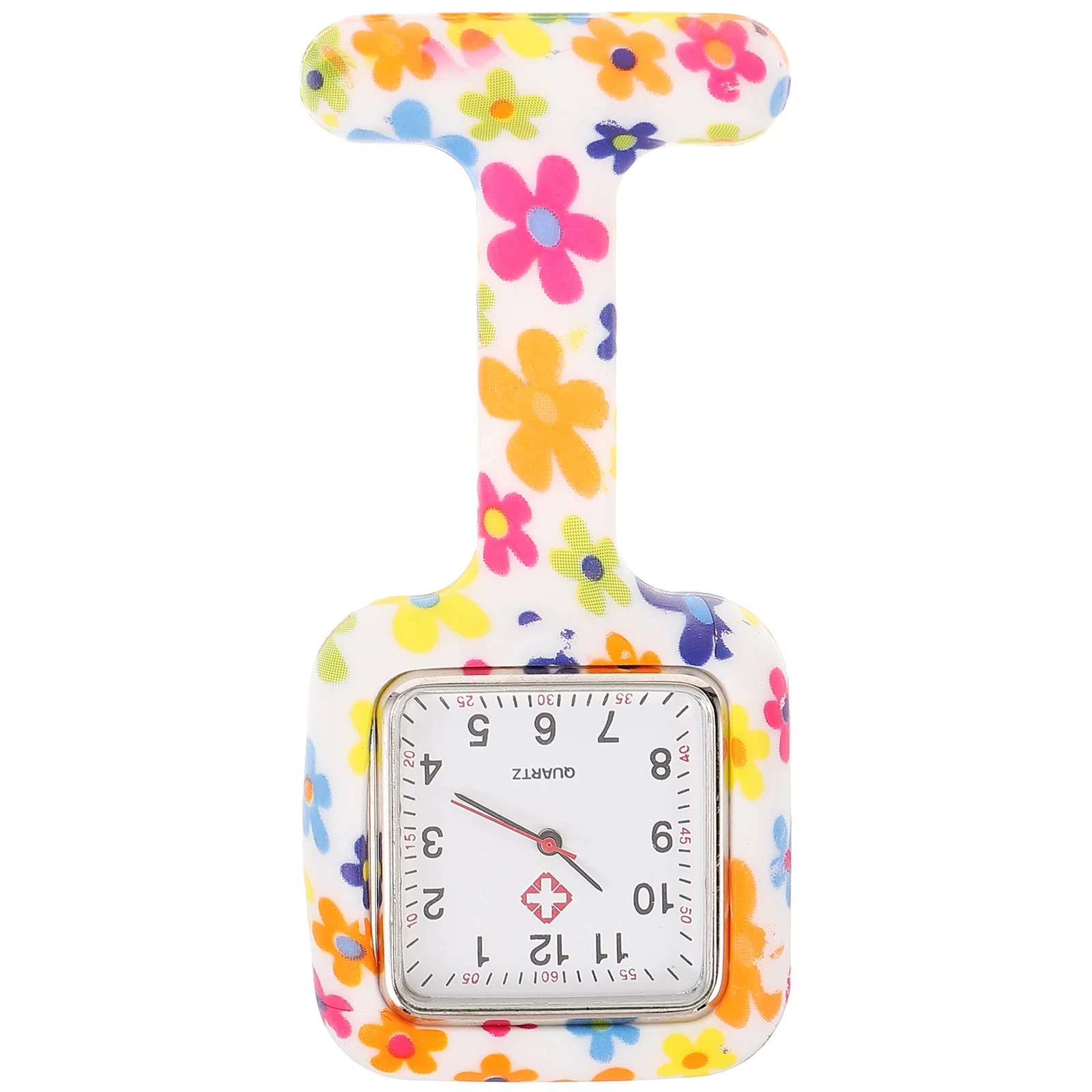 간호사 브로치 실리콘 스퀘어 클립 디자인 학생을위한 장식 시계 간호사 시계 브로치 시계 없음 20