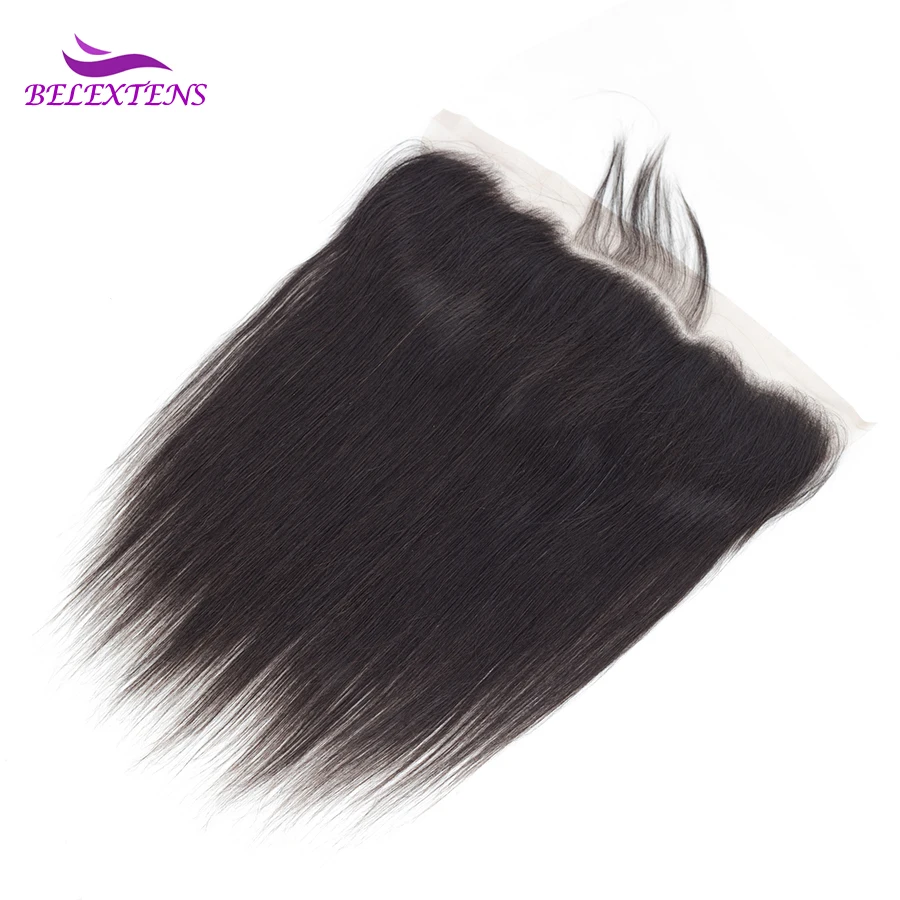 13x6 Frontal Closure Straight Lace Closure Pre Plucked Transparent Free Shipping 14-24 inch Human Hair Lace Closure