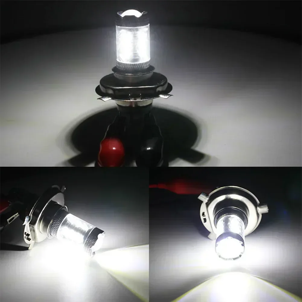 

2PCS12V 80W H4 LED Bulb Motorcycle 9003 HB2 Headlight 6500K Hi/Lo Beam High Beam Low Consumption Stable Characteristics 7x4.5cm