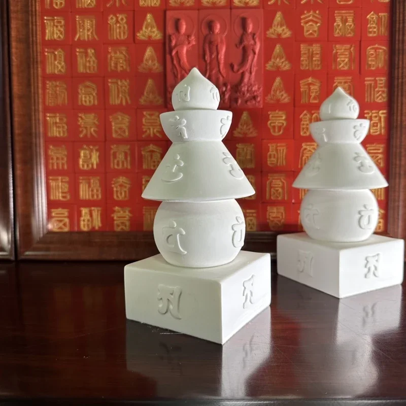 Five-wheeled pagoda pagoda silicone mold rubbing can be poured with gypsum cement outdoor placement pagoda building merit