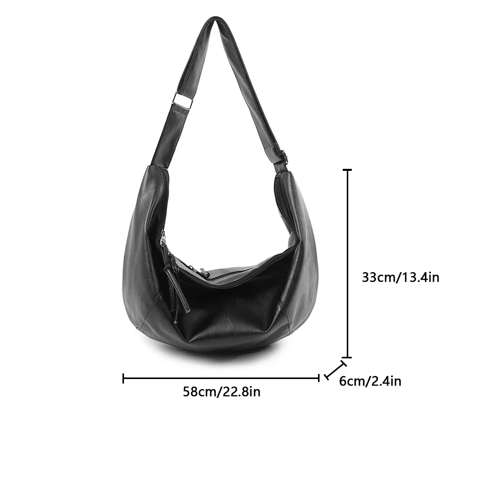 Herrenmode, lässige Umhängetasche, große Kapazität, leicht, schlichtes Design, Hüfttasche, Outdoor-Sport-Rucksack, vielseitig einsetzbar für den täglichen Gebrauch. – Detail 1
