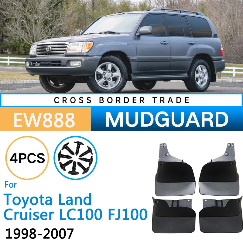 Parafanghi per Auto per Toyota Land Cruiser LC100 FJ100 J100 1999 ~ 2007 Lexus LX 470 paraspruzzi protezioni paraspruzzi parafango accessori Auto