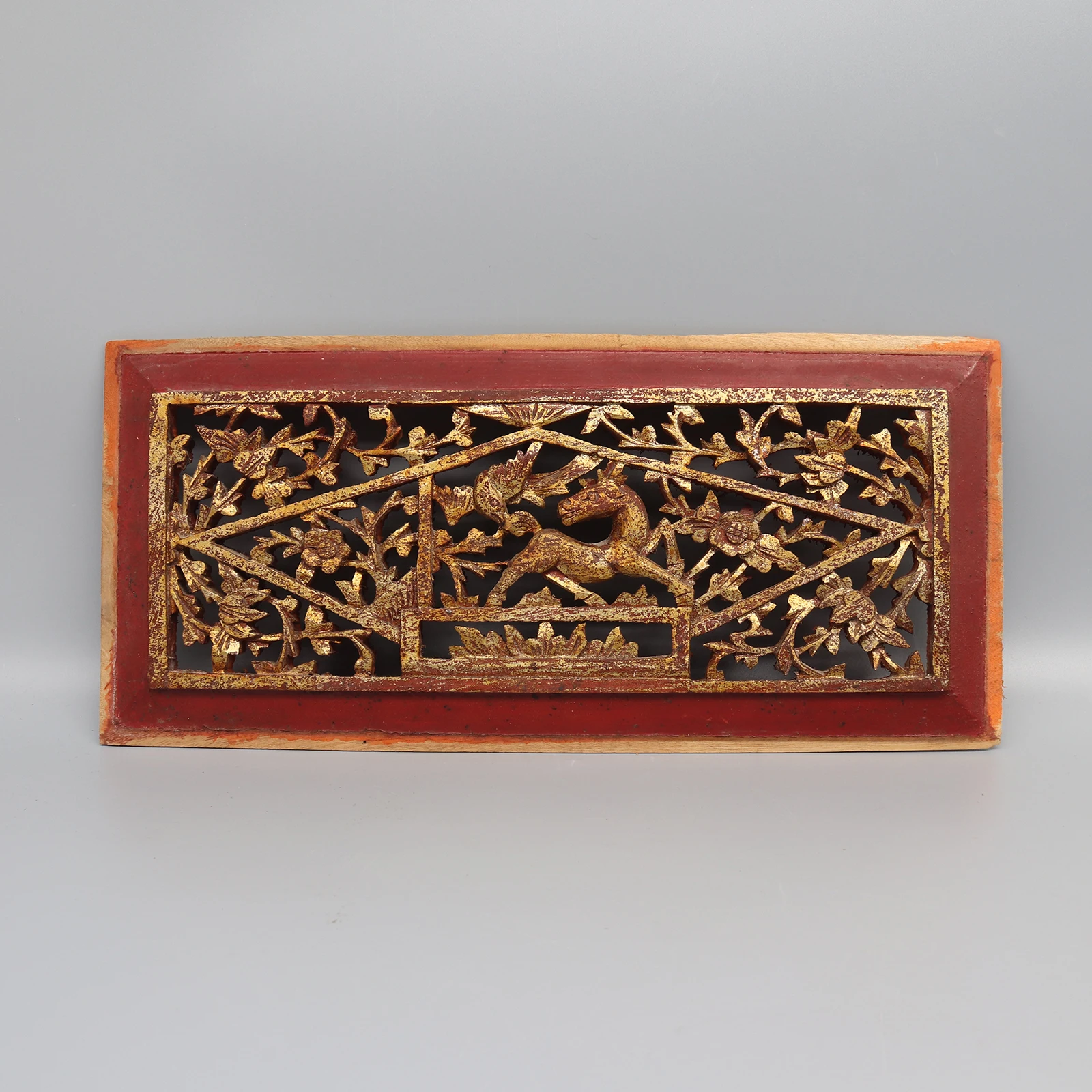 Old Wooden Carving Panels from Canopy bed, Wall Decoration