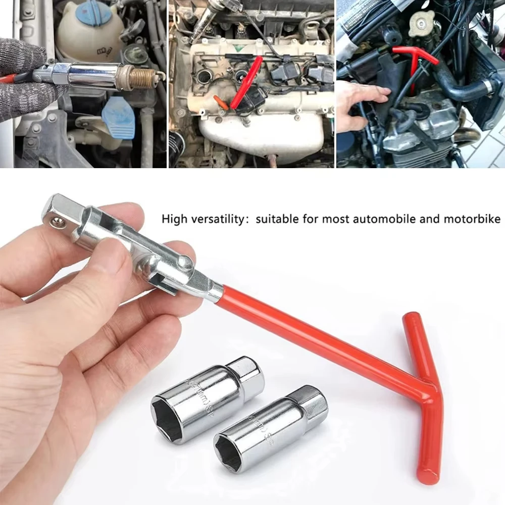 3-in-1 Car & Motorcycle Repairing Tool Kit Spark Plug Removal Socket Wrench 16mm (5/8