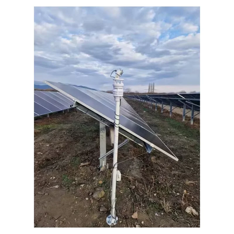 Good CE RoSh Certification RS485 SDI12 Output Automatic Photovoltaic Pyranometer Solar Compact Weather Station for PV Energy Sys