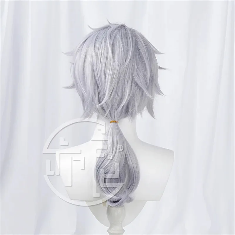 الهوية الخامس المحنط ايسوب كارل شعر مستعار تأثيري قصيرة الشعر الاصطناعية مقاومة للحرارة هالوين كرنفال دور اللعب حفلة + غطاء شعر مستعار