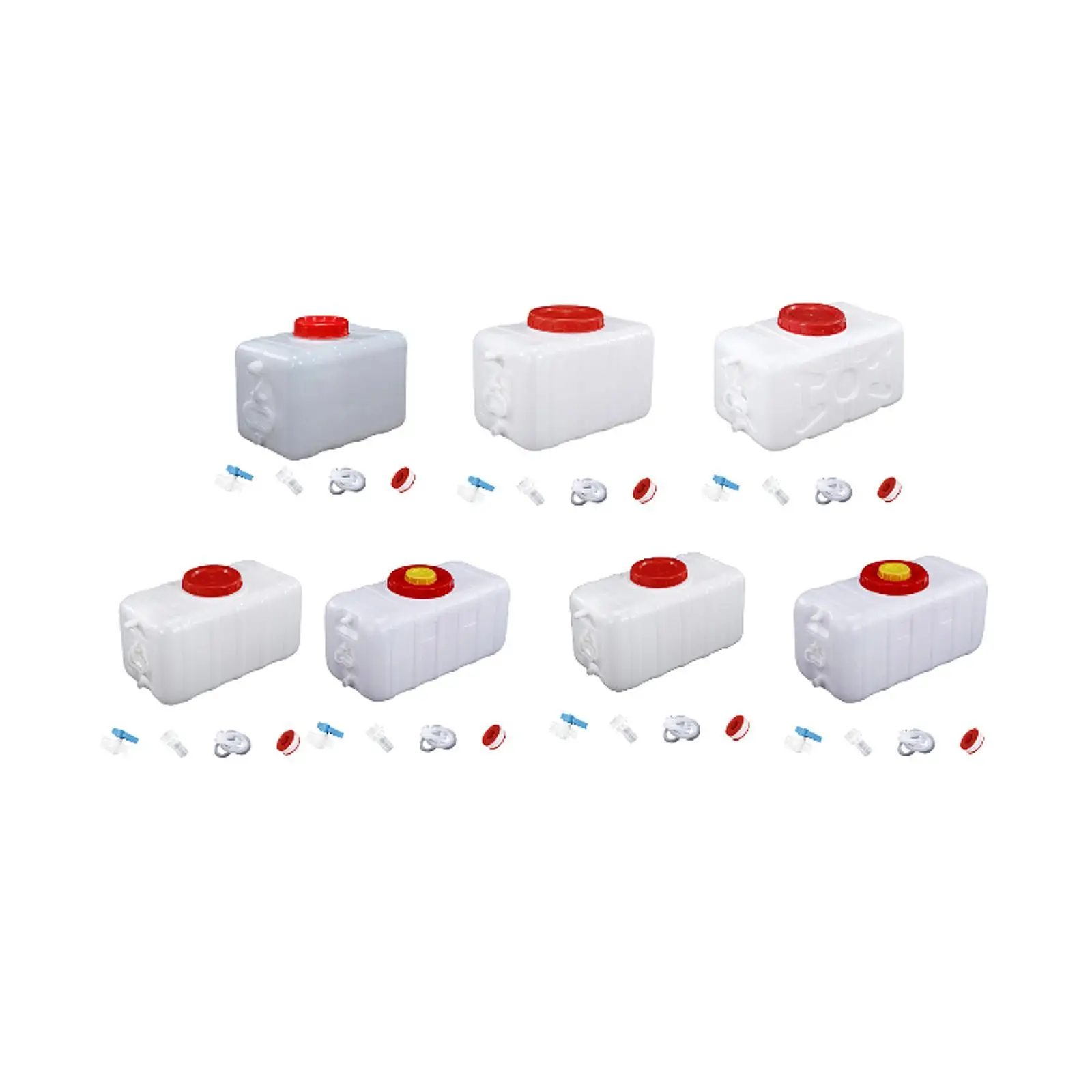 

Water Container Set Multifunction Horizontal Water Tank Camping Jug Portable for Camping Survival Backpacking Travel Hiking