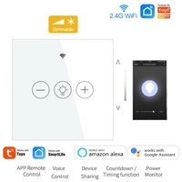 Tuya Smart WiFi Dimmers Switch EU Wall Touch Switch LED Light Smart Life APP Wireless Remote Control Voice for Alexa Google Home