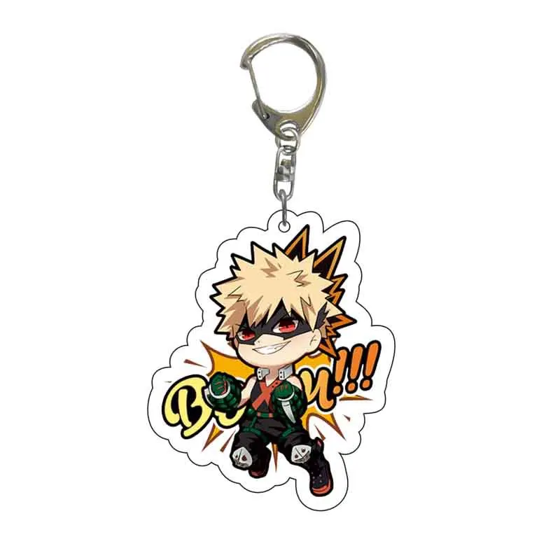 Acrylic Keychain MY HERO My Hero Academy Q Edition Multiple Optional Graphic Clear Pendant