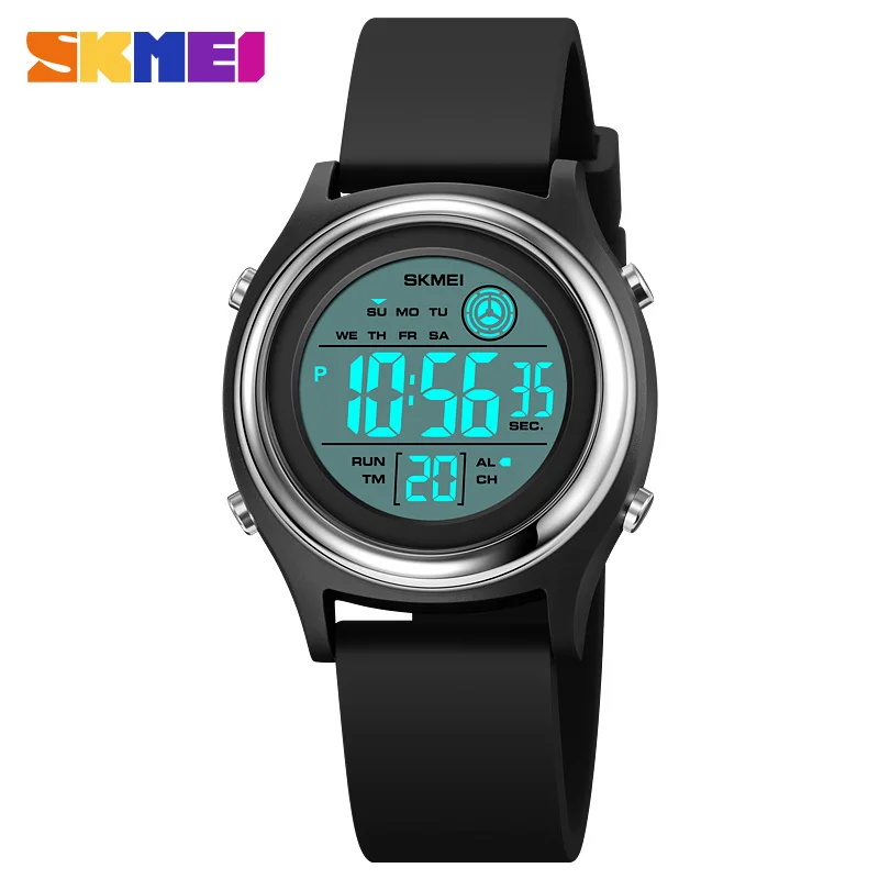 SKMEI 2094 Women's Luxury Waterproof Shockproof Sports Countdown Light and Compact Womens Digital Watch Alarm Clock Montre Femme