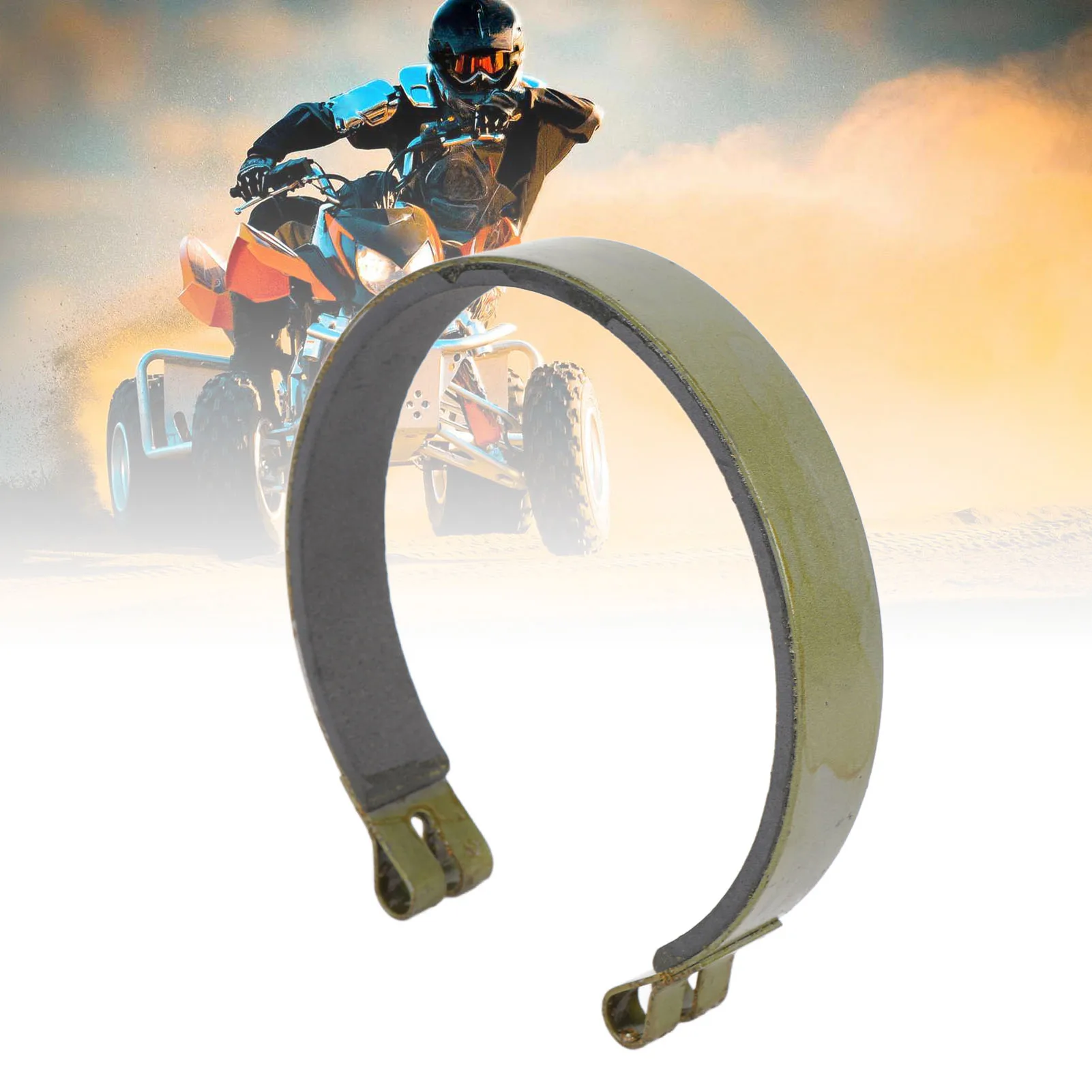 

5 Inch Brake Band Pin Kit Long Lasting Ceramics Go Kart Brake Band Steel Alloy Sufficient Braking Force for Mini Bike for UTV