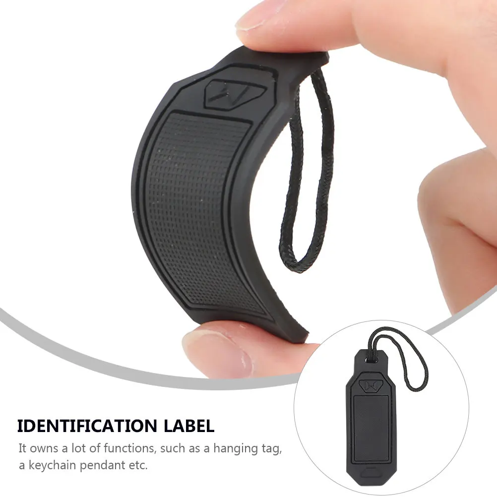 Compact Premium Identification Label Keychain Hanging Tag with Writeable Surface Easy Attach Detach Multi Purpose Keychain