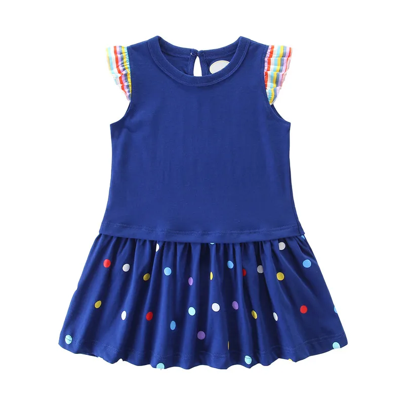 New Arrival Baby Princess Dresses Cotton Summer Girls Party Dress Fashion Kids  School Children Clothing Toddler Dresses