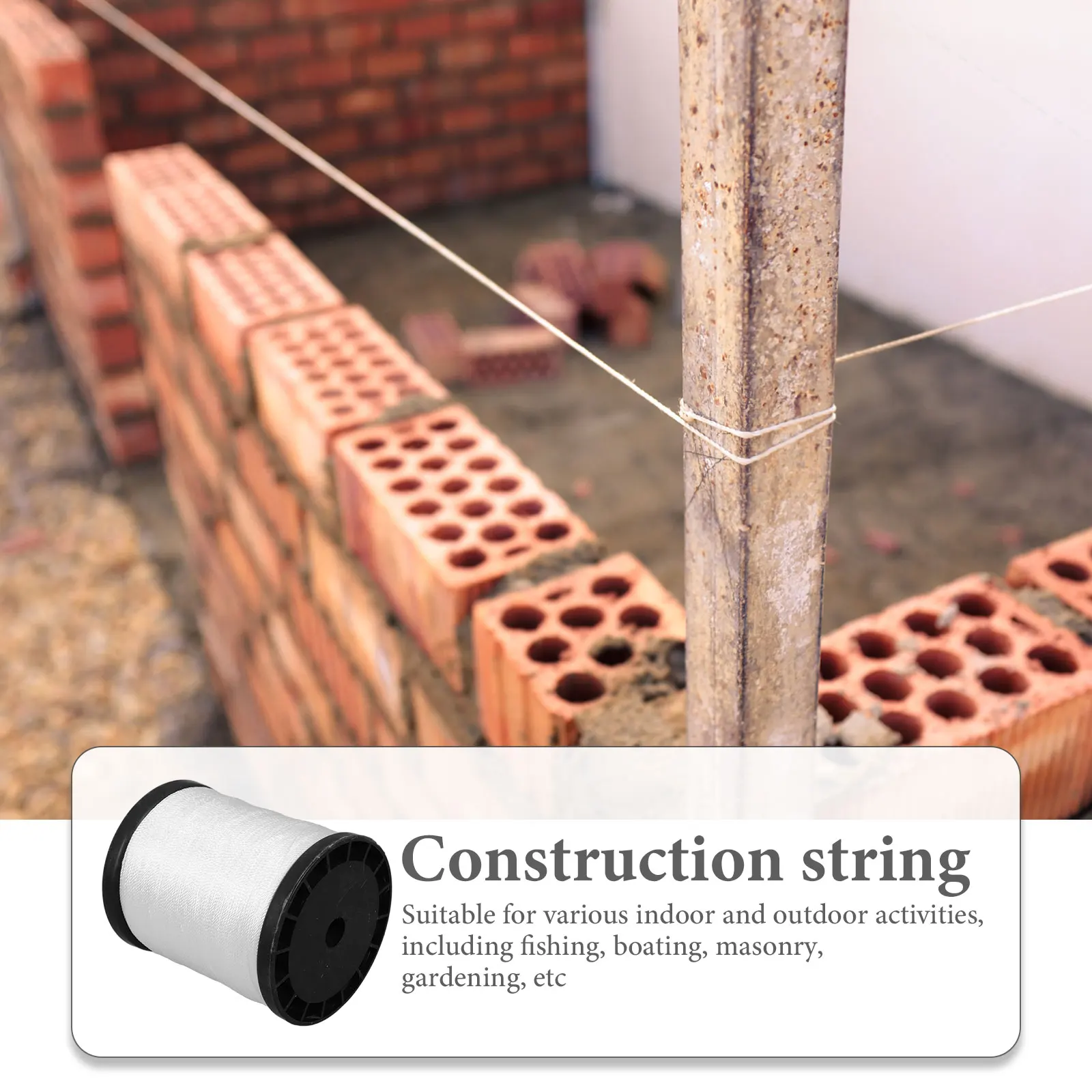 

High-Strength Nylon Twine Durable Construction String Masonry Garden Twisted Rope Mason Tool Twine String Outdoor
