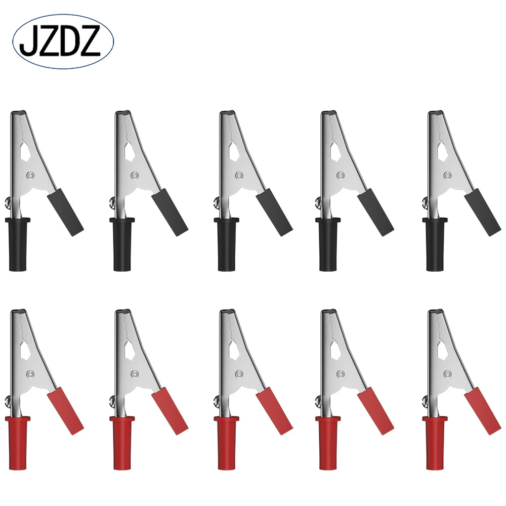 JZDZ 10pcs Alligator Clips 55mm Steel Crocodile Clamp Electrical Connector DIY tools 60008