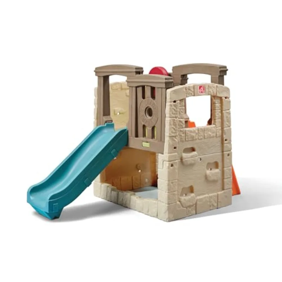 

Игровой комплекс Woodland Climber II для детей 2-6 лет: уличная площадка для двора с пластиковым каркасом, скалодромом и горкой – прочный и простой в установке